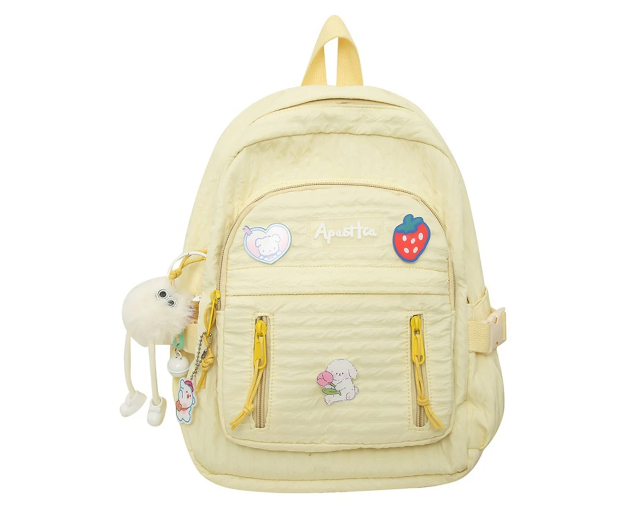 School College Backpacks for Teen Girl Women Student Rucksack Travel Daypack - Yellow