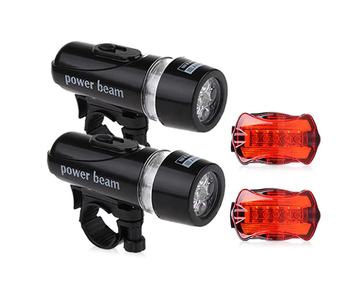 Bike light battery waterproof safety flashlight front rear led bicycle lights