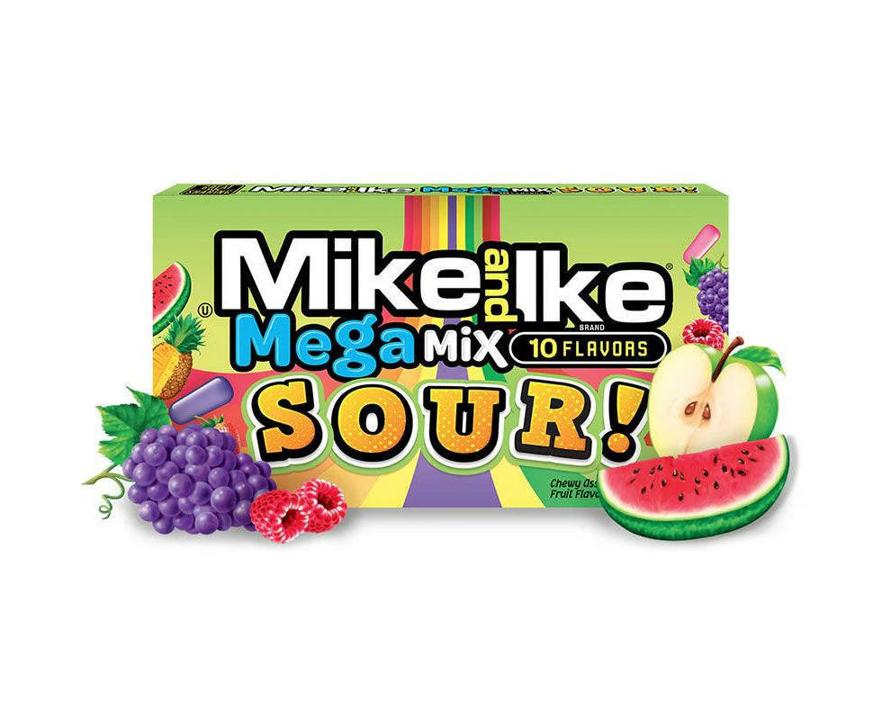 Mike & Ike Mega Mix Sour Theatre Box 141g