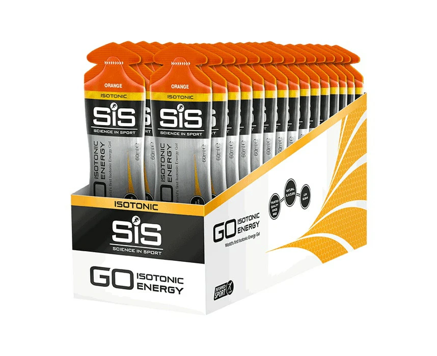 Science-In-Sport SiS GO Plus Isotonic Energy Gels 60ml 30 Pack Orange