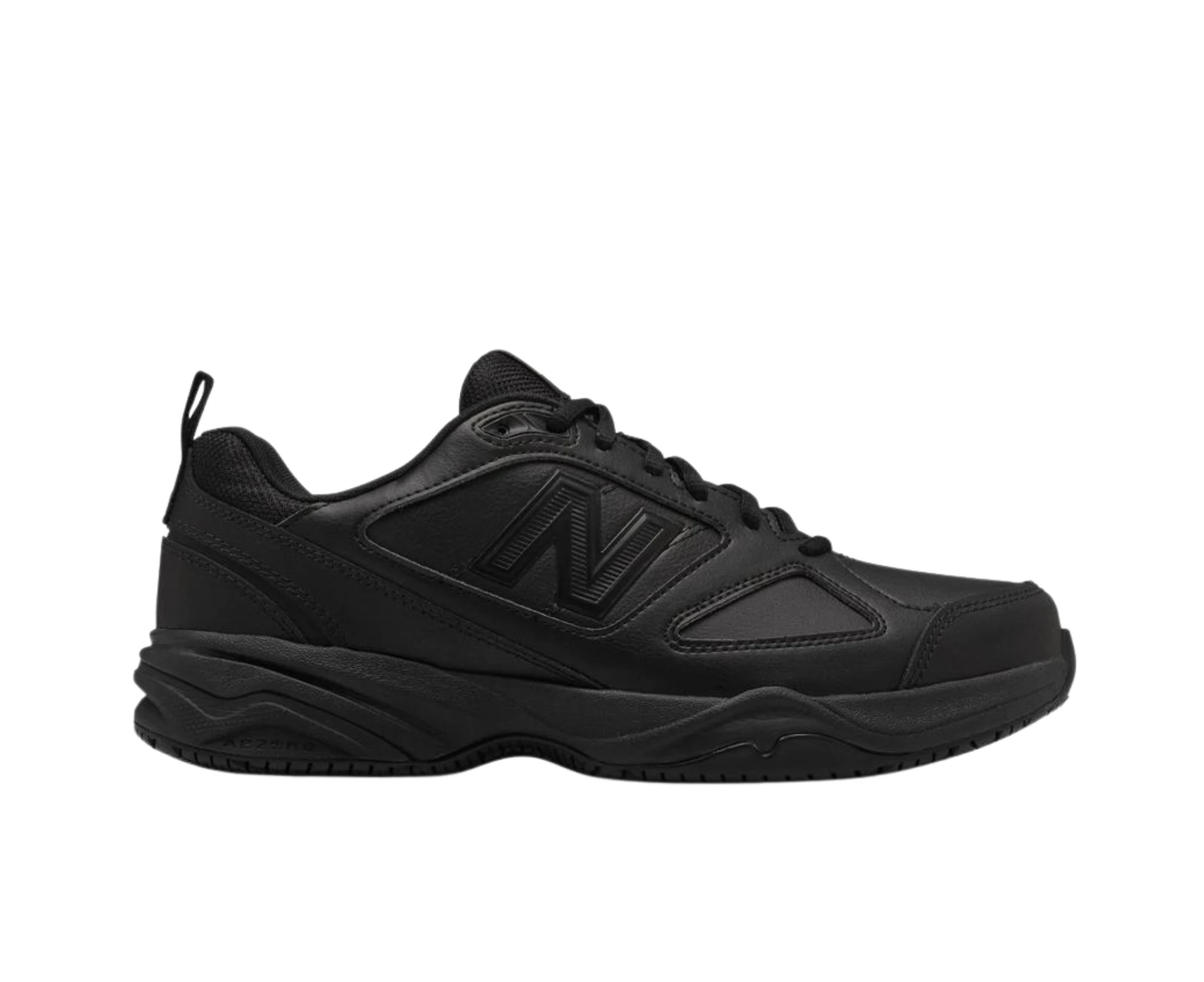 New Balance Mens 2E WIDE Slip Resistant Industrial Shoes Leather Work - Black