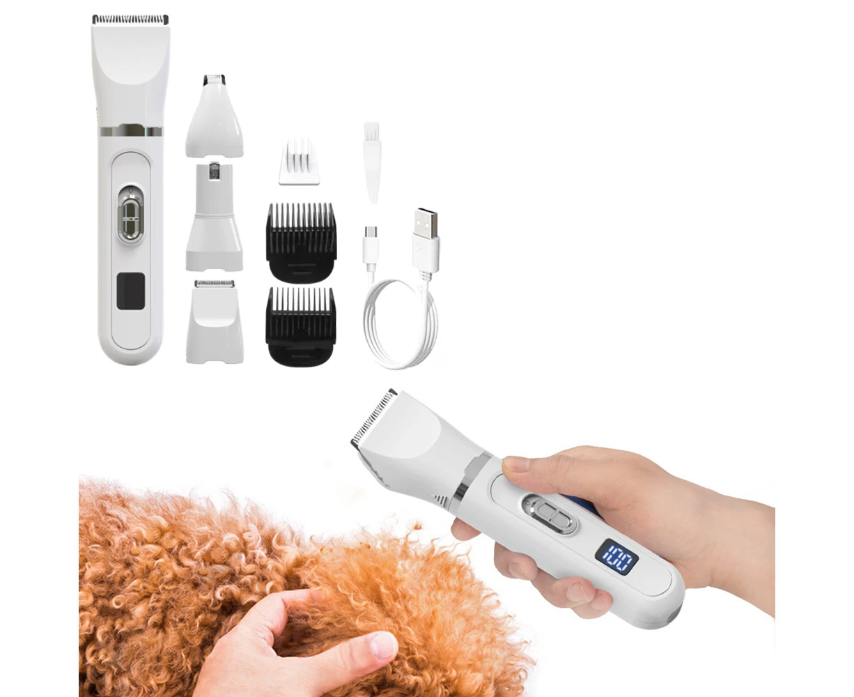 Professional Pet Cat Dog Clippers Grooming Kit Pet Hair Trimmer Electric Shaver