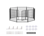 8 Panel Pet Playpen Dog Cage Enclosure Run Cat Puppy Exercise Play Pen Fence 32'' Indoor/Outdoor