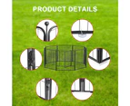 8 Panel Pet Playpen Dog Cage Enclosure Run Cat Puppy Exercise Play Pen Fence 32'' Indoor/Outdoor