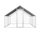 Outdoor Chicken Coop Hen House Pet Cage Chicken House Run Galvanised Steel 2.75x2x1.92m