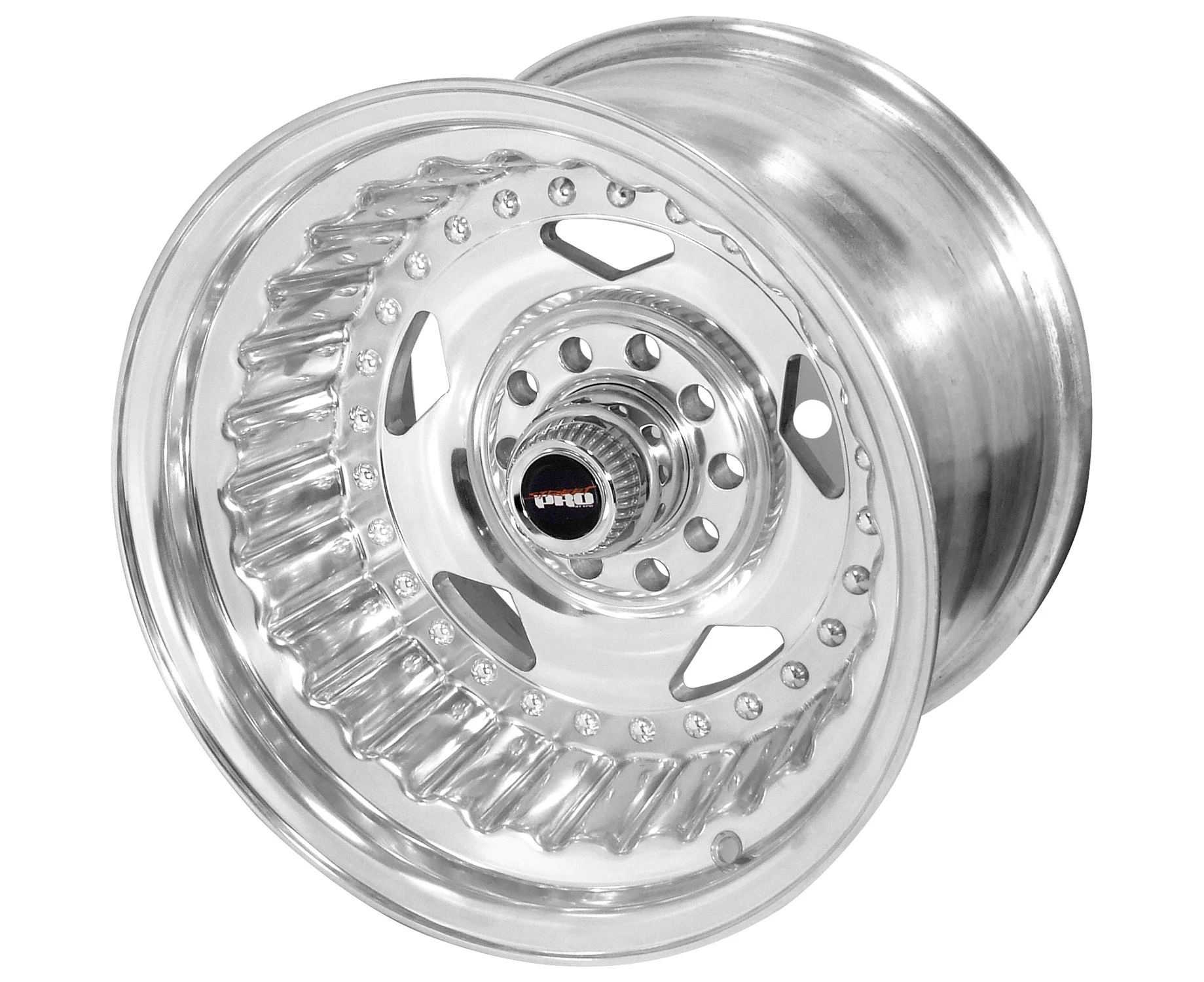 Street Pro Street Pro Convo Pro Wheel Polished 15x7' Mazda 4 Stud Bolt Circle (-12) 3.50' Back Space