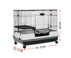 Salesbay Pet Cage Rabbit Hutch Cat Bunny Hamster Guinea Pig Ferret Small Animal