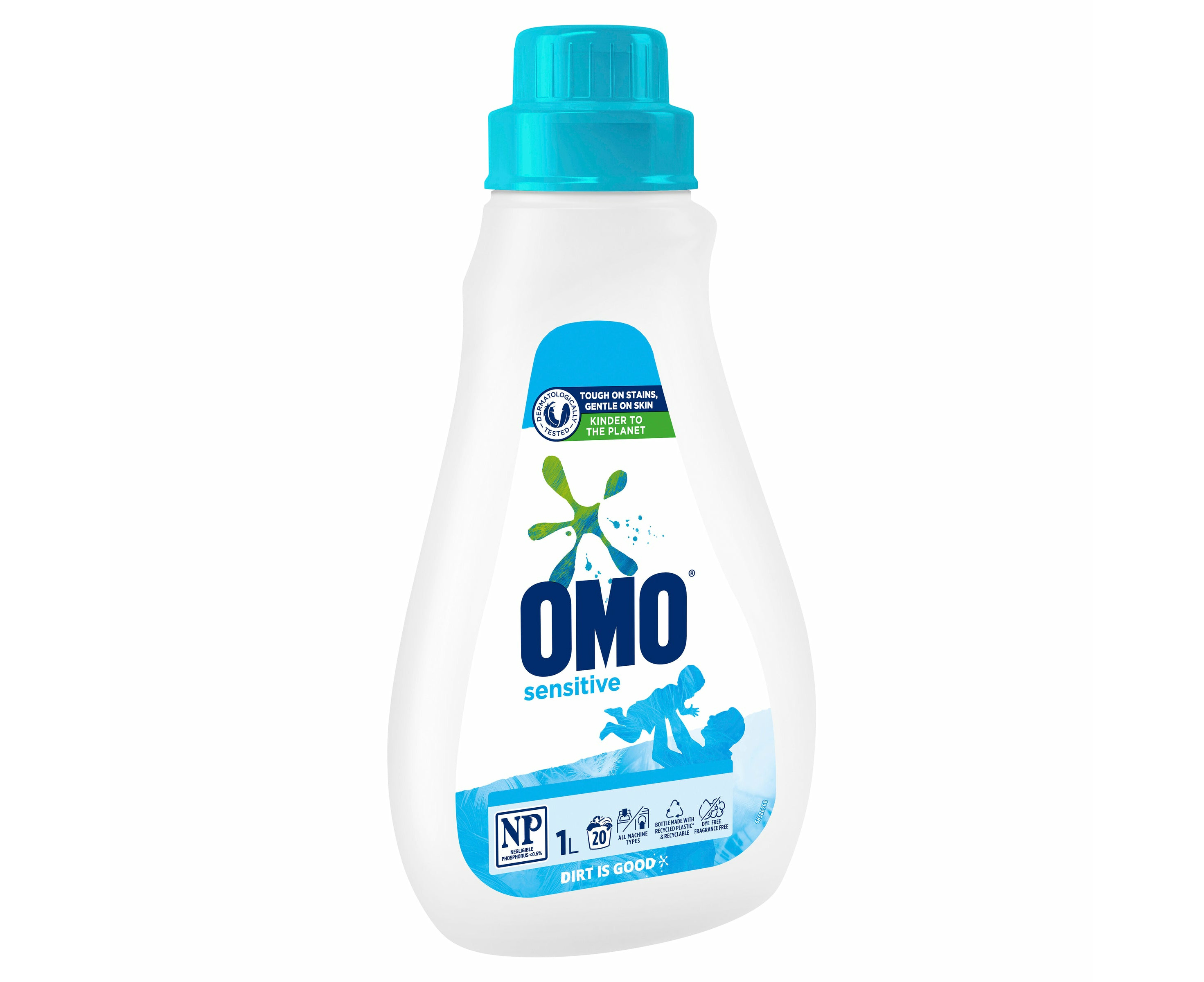 Omo Sensitive Laundry Liquid Detergent Front and Top Loader 1L X6 ...