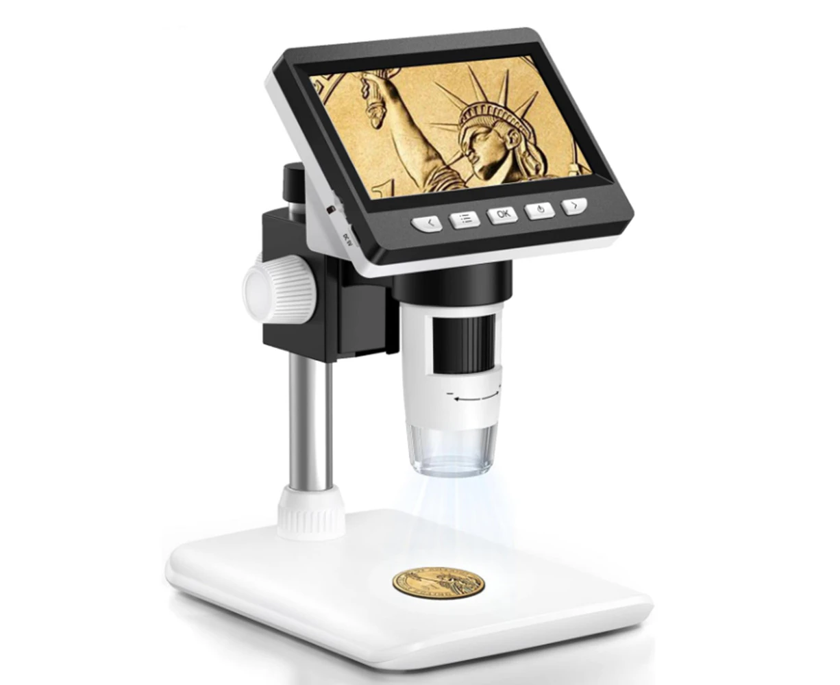 Coin Microscope 1000x Digital Microscope Camera IPS Screen for Soldering