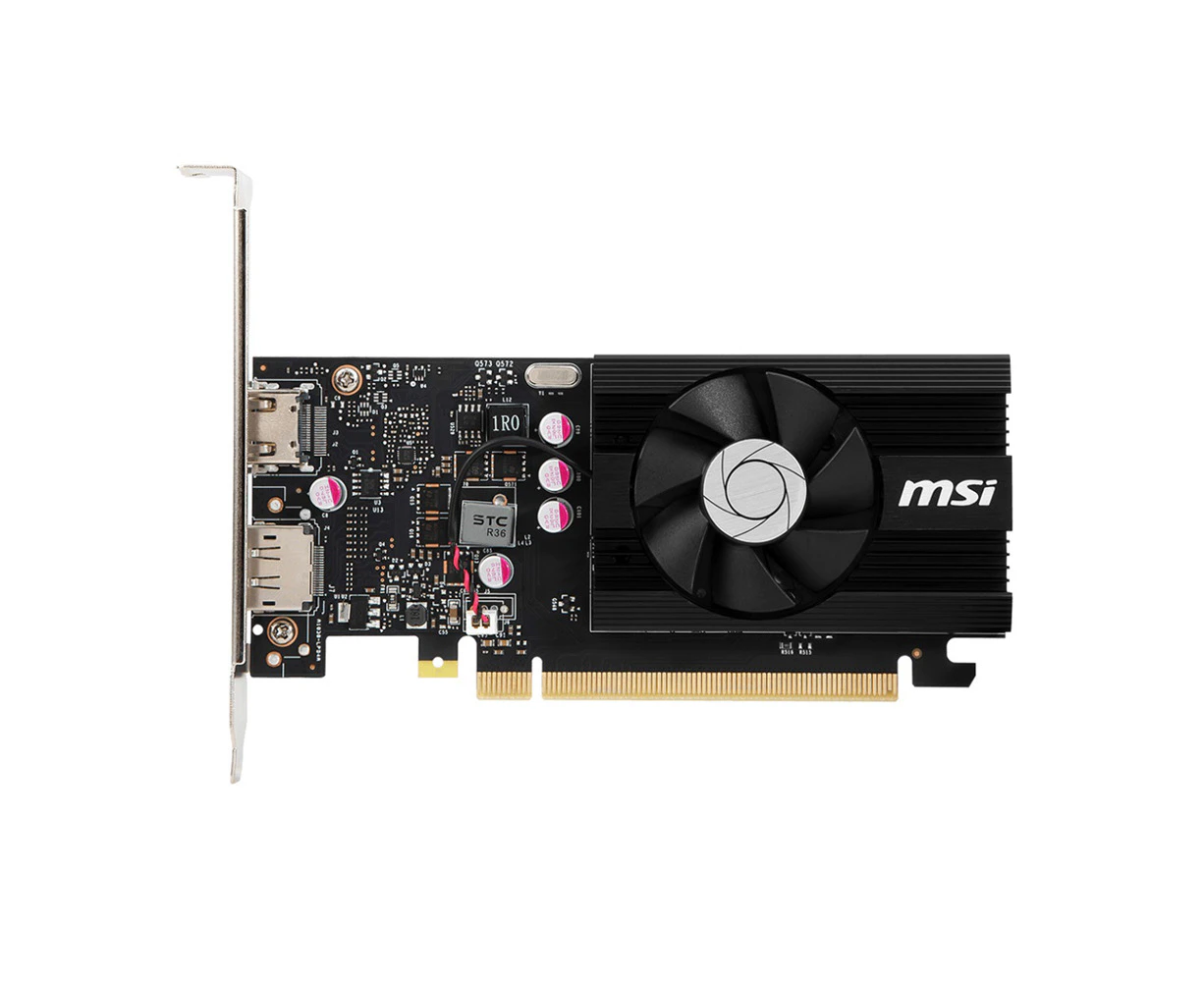 MSI nVidia GeForce GT 1030 4GD4 LP OC Video Card, PCI-e 3.0, 1430 MHz Boost Clock, 1189 MHz Base Clock, 1x HDMI 2.0, 1x DVI( )