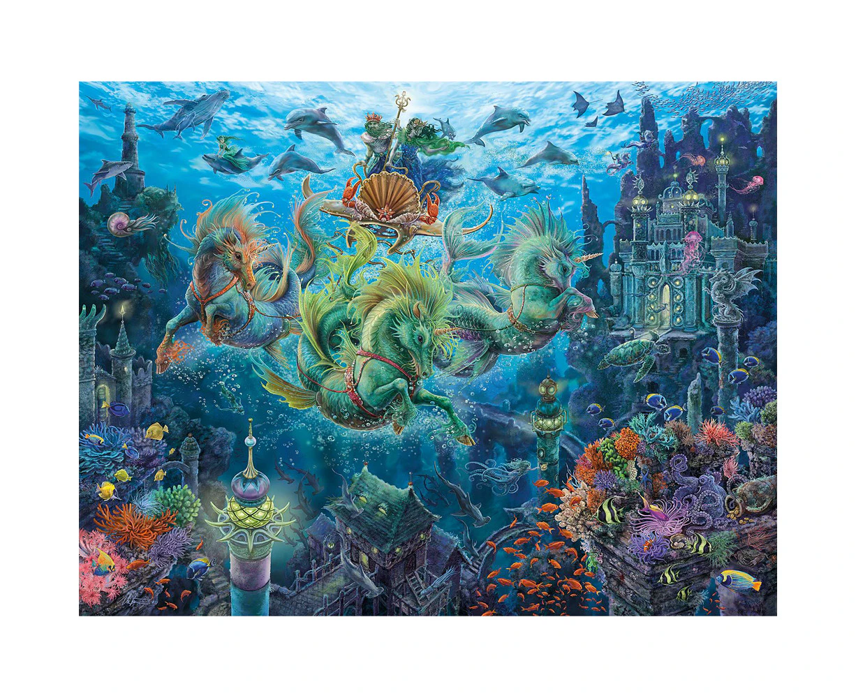 2000pc Ravensburger Underwater Magic Family/Teens Jigsaw Puzzle Game 98x75cm