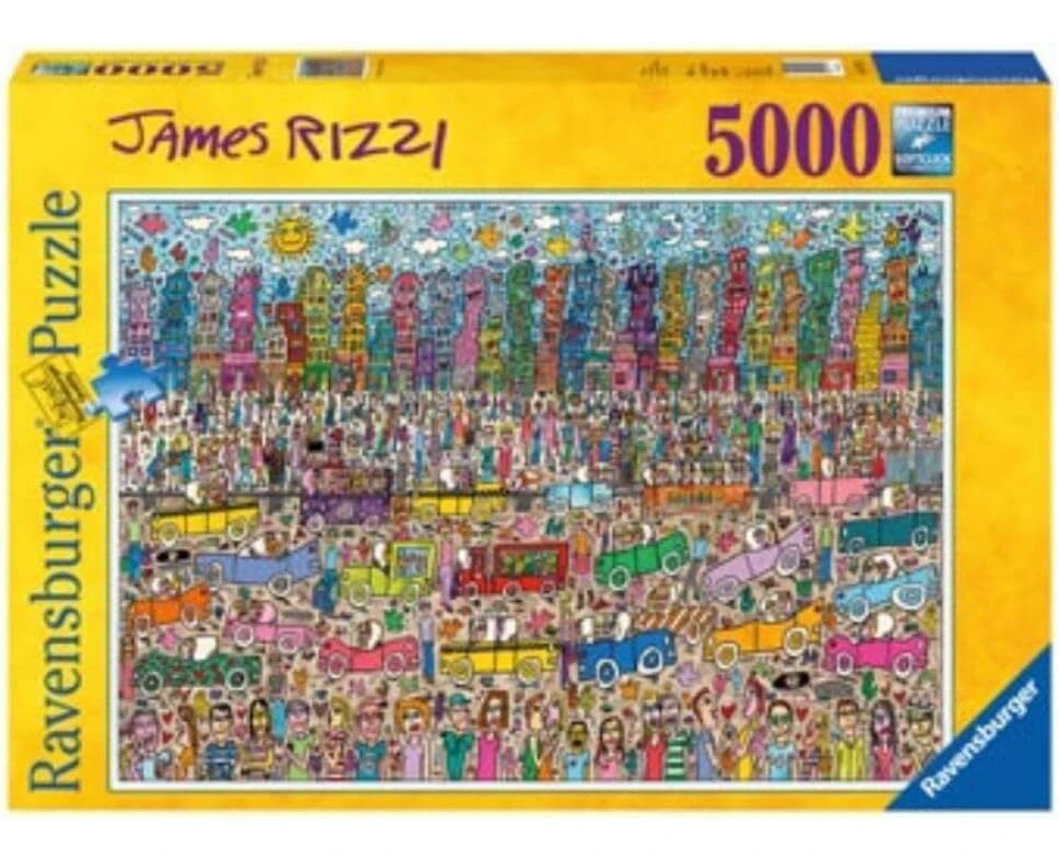 5000pc Ravensburger James Rizzi Family/Teens Jigsaw Puzzle Game 153x101cm