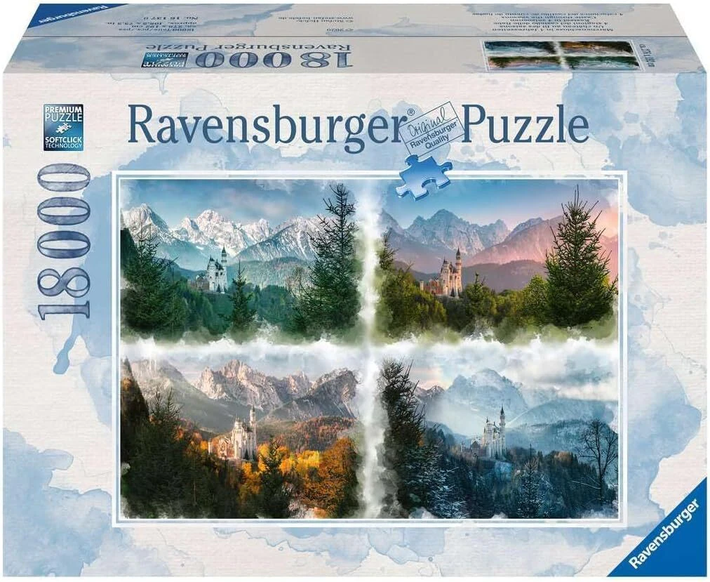 18000pc Ravensburger Neuschwanstein Castle Family Jigsaw Puzzle Game 276x12cm