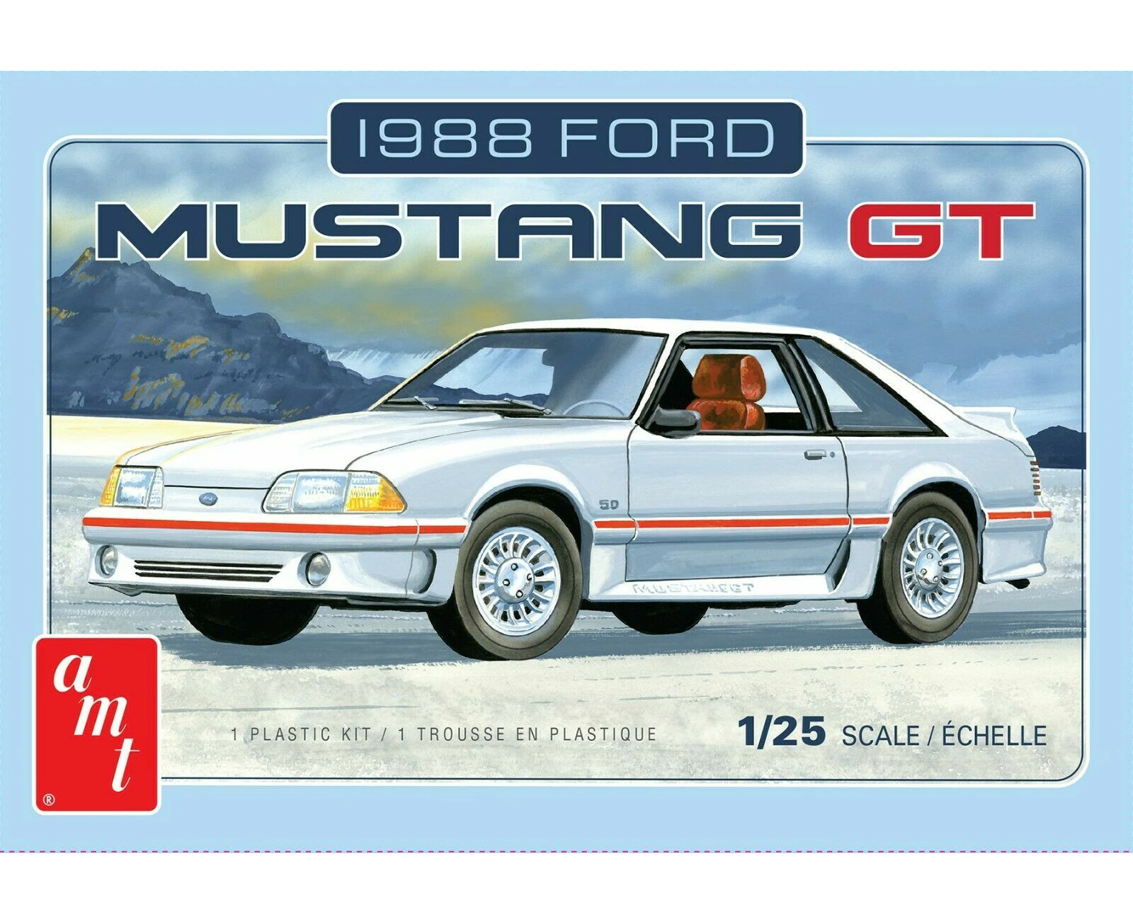 AMT 1/25 1988 Ford Mustang 2T Plastic Model Kit