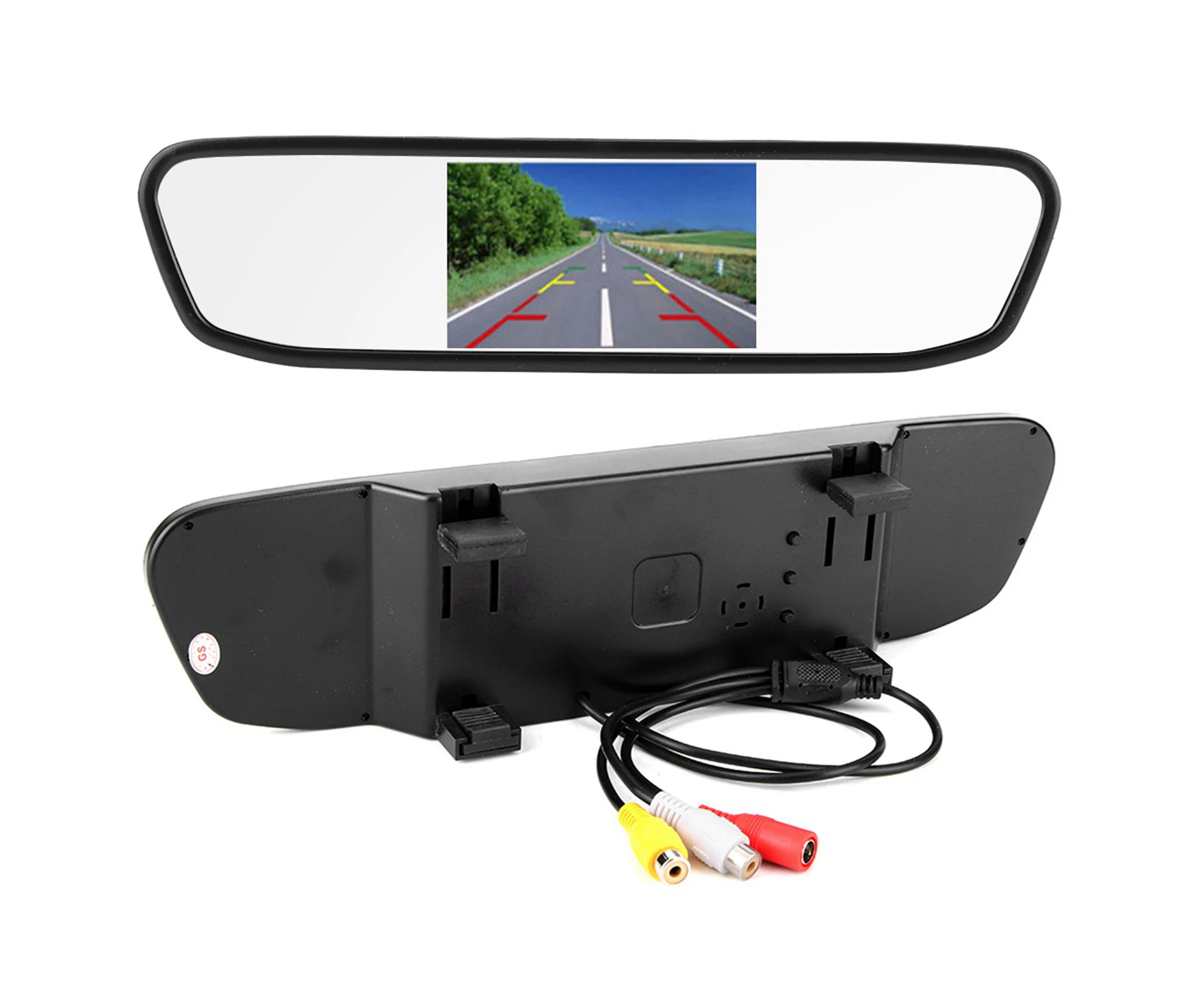 4.3in Car HD Rearview Mirror Monitor 8LED Waterproof Night Vision Reversing Camera