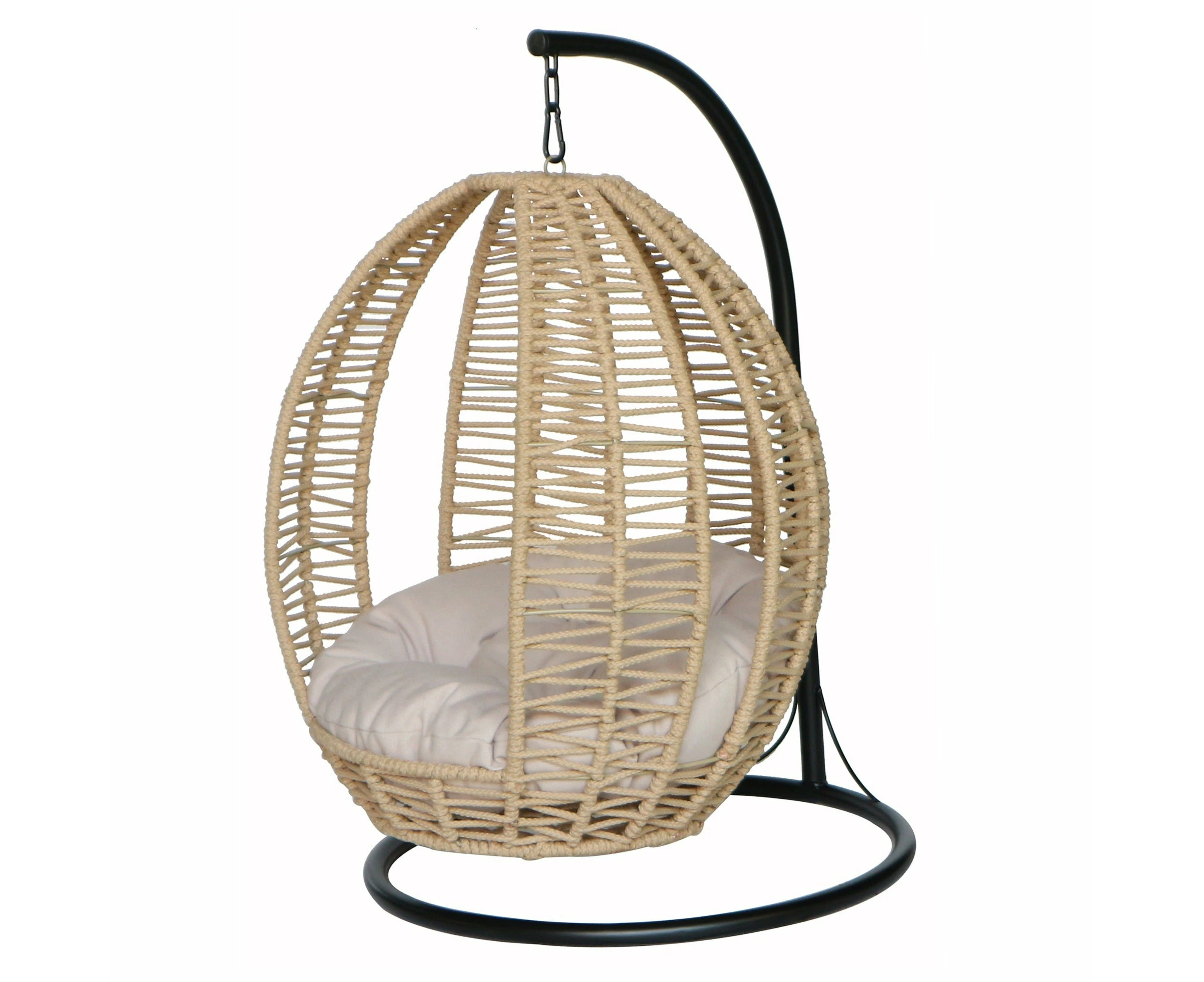 LILY Pet Swing Basket Bed Egg Chair - Cream