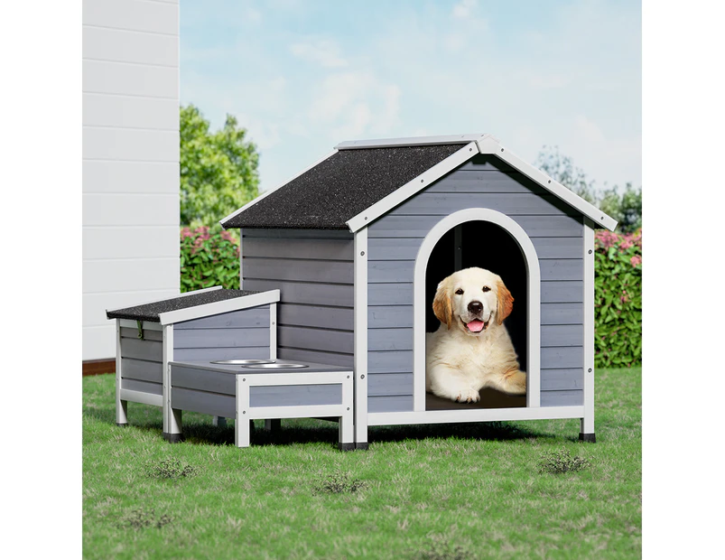 i.Pet Dog Kennel House Large Wooden Outdoor Pet Kennels Indoor Puppy Cabin