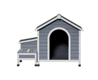 i.Pet Dog Kennel House Large Wooden Outdoor Pet Kennels Indoor Puppy Cabin