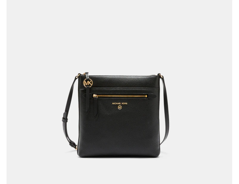 Michael Kors Jet Set Charm Small Flat Crossbody Bag - Black