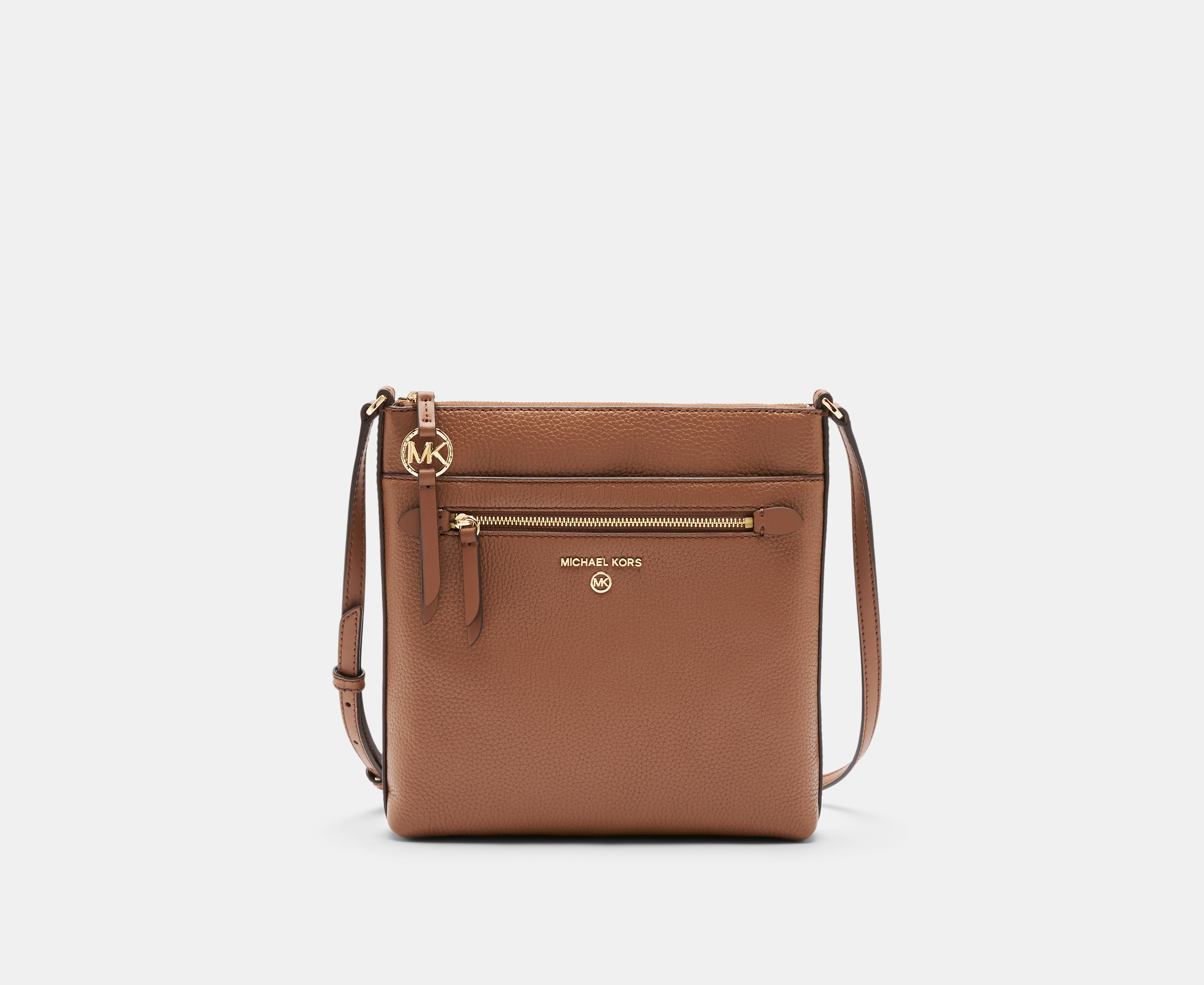 Michael Kors Jet Set Charm Small Flat Crossbody Bag - Luggage | Catch.com.au