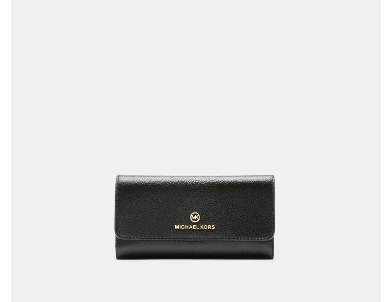 Michael Kors Jet Set Charm Large Trifold Wallet Black Catch .nz