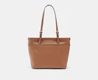 Michael Kors Winston Medium Top Zip Pocket Tote Bag - Luggage