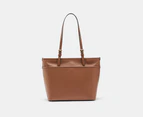 Michael Kors Winston Medium Top Zip Pocket Tote Bag - Luggage