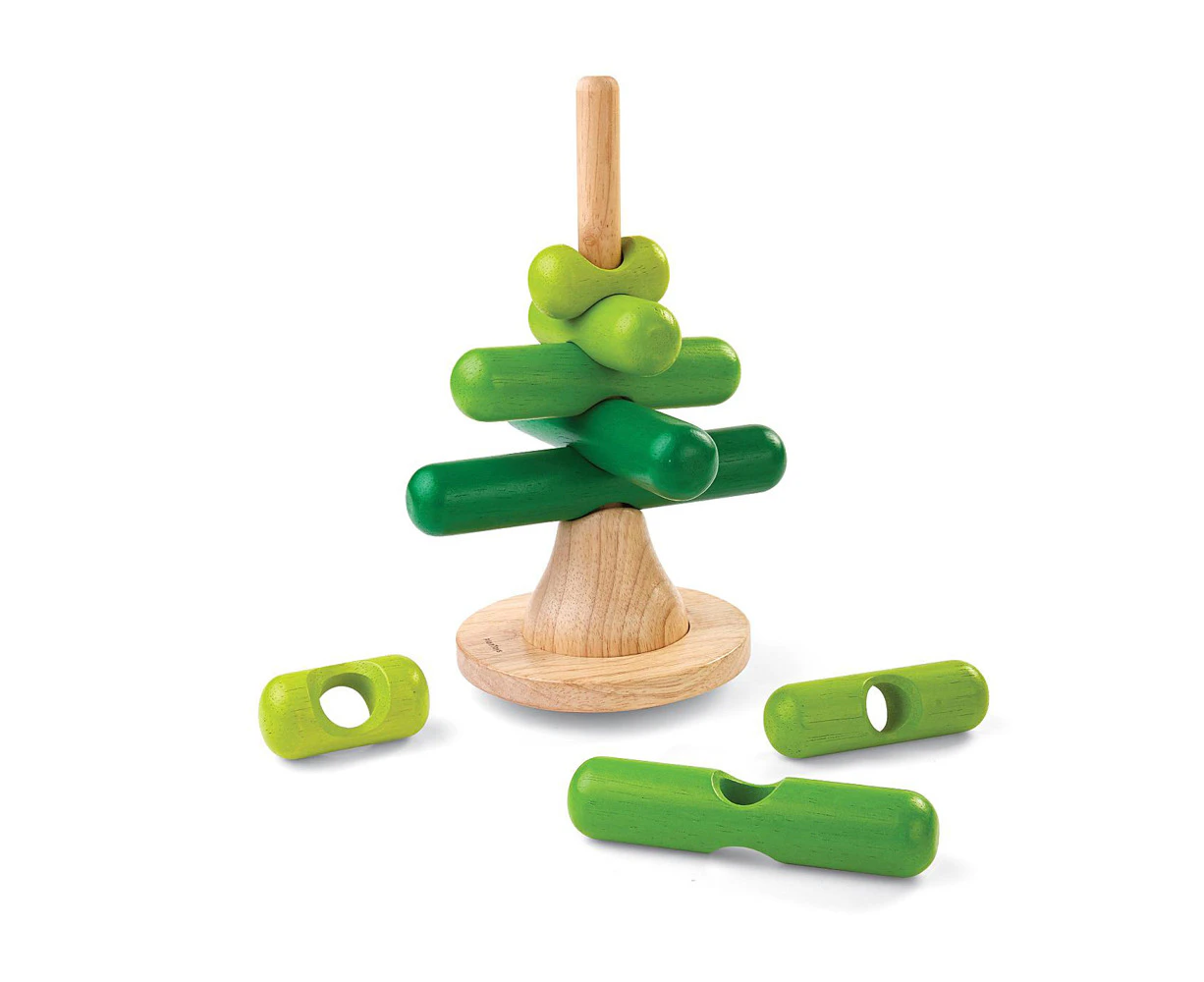 Plan Toys Stacking Tree Kids/Childrens Interactive Play Sensory Toy Playset 2+