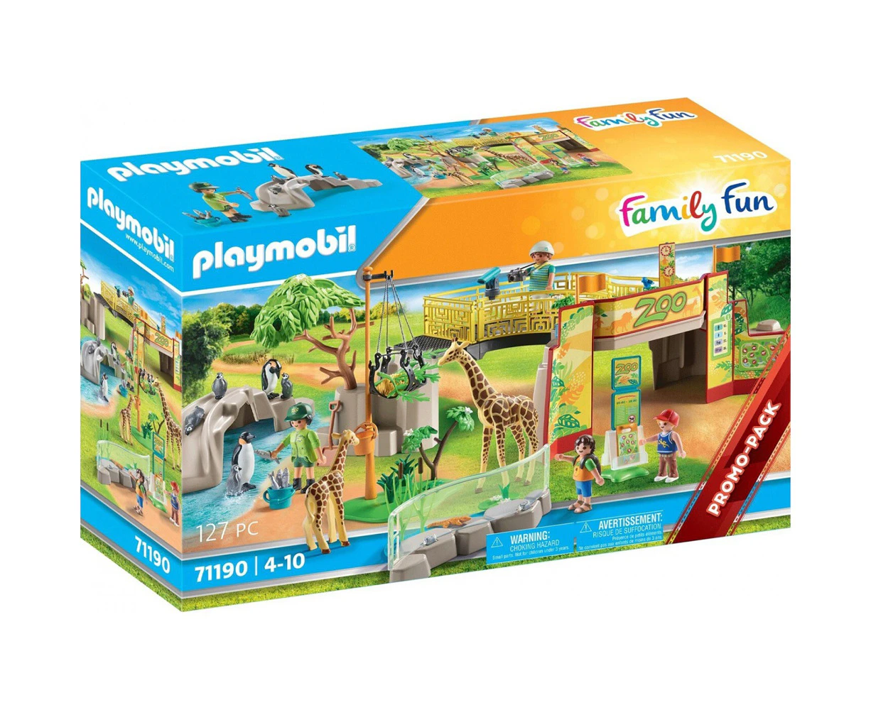 Playmobil Adventure Zoo Kids/Childrens Interactive Play Animals Toy Playset 4+