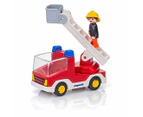 Playmobil 1.2.3 Ladder Unit Fire Truck Playset