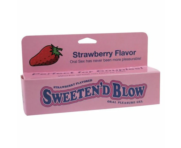 Sweeten'd Blow Strawberry Flavored Oral Sex Gel For Him Enhance Pleasure And Sweeten Intimate Encounters 1.5oz