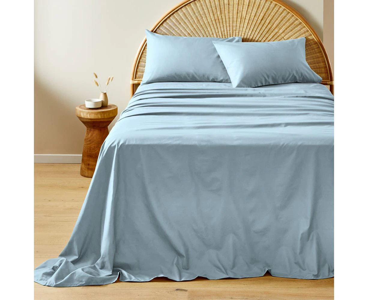 Adorn Living Cotton Rich Sheet Set - Sky - Queen