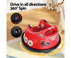 Kids Ride On Car Bumper Electric Toys Cars Light Remote Angry Birds Stickers Red