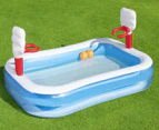 Bestway 251x168cm Inflatable Basketball Play Pool