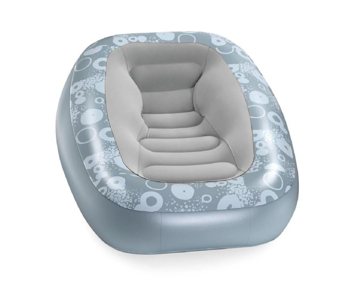 Bestway Comfi Cube Deluxe Inflatable Lounger - Blue/Grey