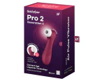 Satisfyer Pro 2 Generation 3 Connect App Double Air Pulse Stimulator - Red Wine