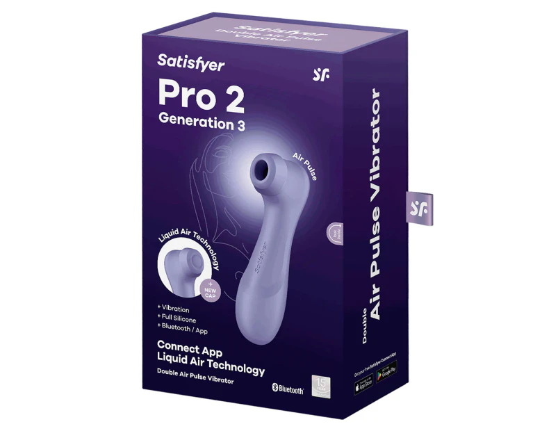 Satisfyer Pro 2 Generation 3 Connect App Double Air Pulse Stimulator - Lilac