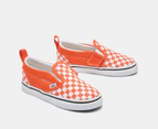 Vans Toddler Classic Slip-On V Sneakers - Colour Theory Checkerboard Golden Glow