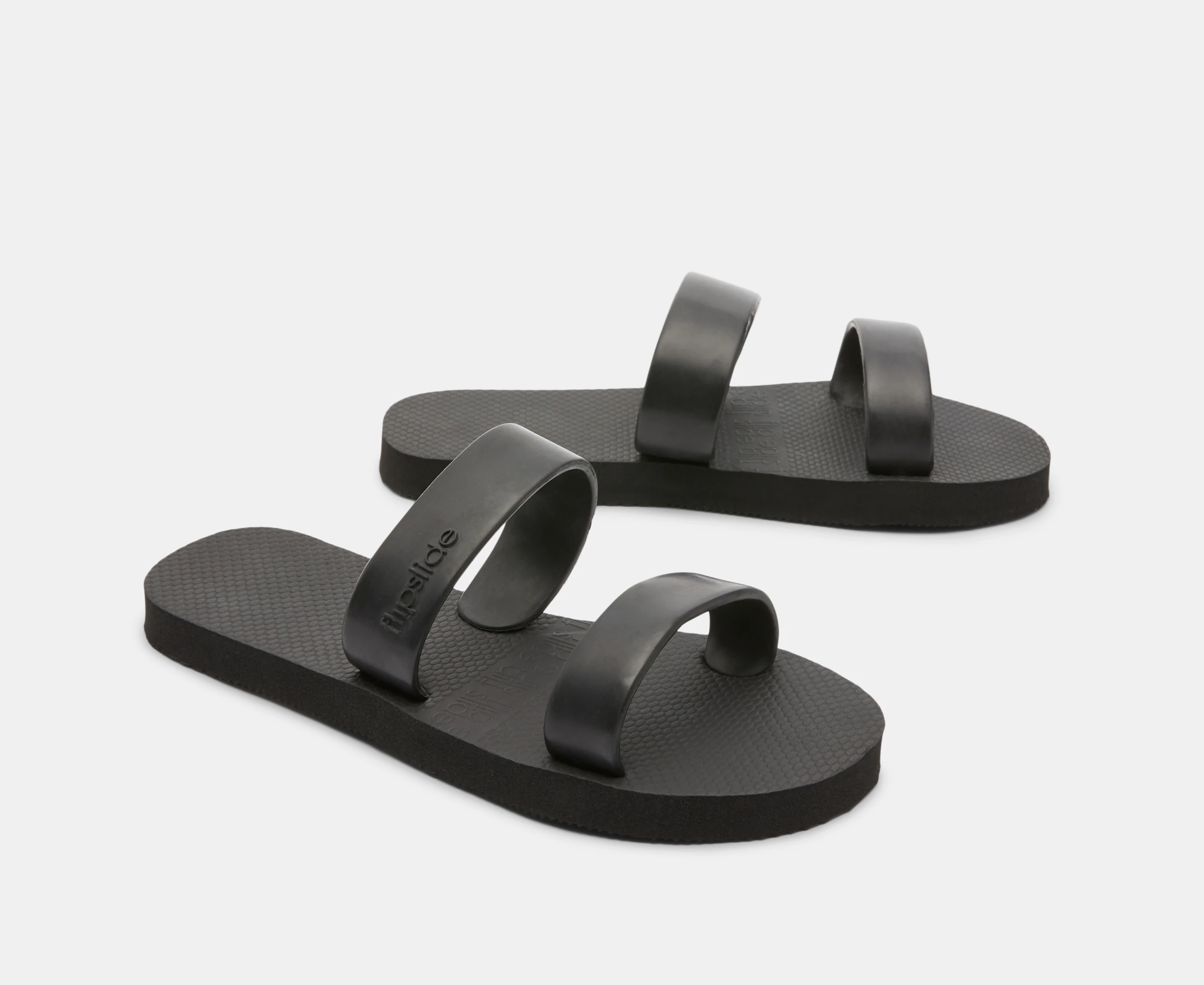 FlipSlide Women's Flip Flop Slides - Black