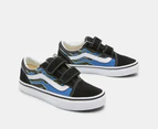 Vans Kids' Old Skool V Sneakers - Pixel Flame Black/Blue