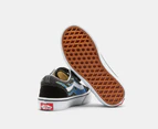 Vans Kids' Old Skool V Sneakers - Pixel Flame Black/Blue