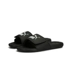 Puma Youth Boys' Cool Cat 2.0 V Slides - Puma Black/Puma White