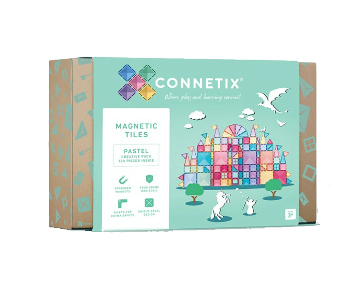 Connetix 120 Piece Pastel Creative Pack