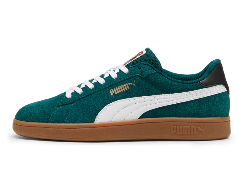 Puma Unisex Smash 3.0 Year of Sports Sneakers - Dark Myrtle/Puma White/Gum