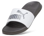 Puma Unisex Popcat 20 Slides - Puma White/Dark Coal