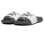 Puma Unisex Popcat 20 Slides - Puma White/Dark Coal