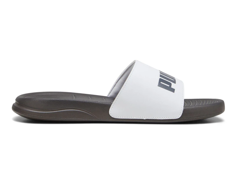 Puma Unisex Popcat 20 Slides - Puma White/Dark Coal