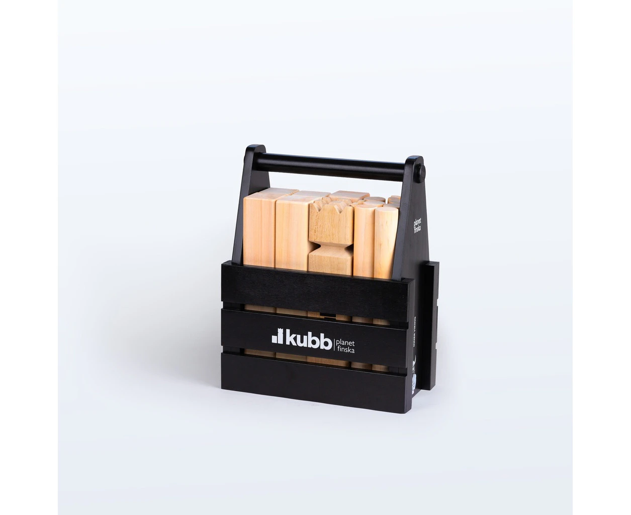 Kubb Original in Black Crate by Planet Finska