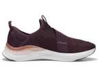 Puma Women's Softride Harmony Slip On Runners - Midnight Plum/Rose Gold/Mauve Mist