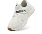 Puma Women's Softride Harmony Slip On Runners - Warm White/Black